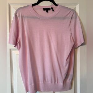Theory Sweater Tee in Regal Wool - Size L, pink